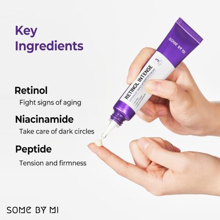 کرم دور چشم 3 کاره رتینول سام بای می Some By Mi Retinol Intense Advanced Triple Action Eye Cream 30ml