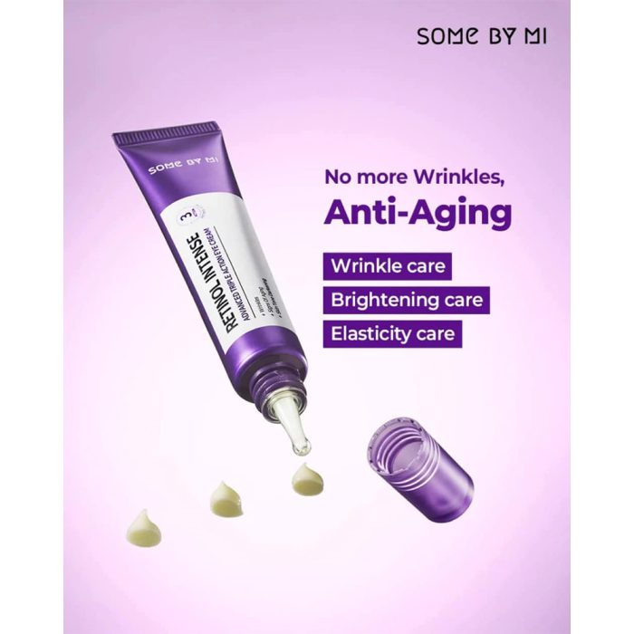 کرم دور چشم 3 کاره رتینول سام بای می Some By Mi Retinol Intense Advanced Triple Action Eye Cream 30ml