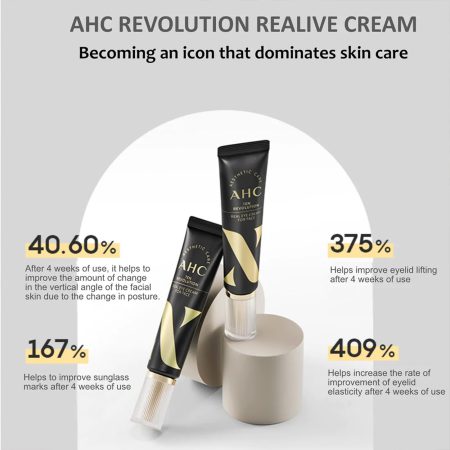 کرم دور چشم و صورت روشن کننده و ضد پیری AHC Ten Revolution Real Eye Cream For Face