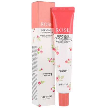 کرم مرطوب کننده و روشن کننده گل رز سام بای می Some By Mi Rose Intensive Tone-Up Cream 50ml