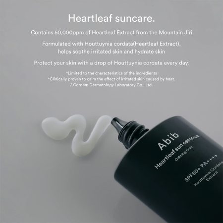 اسنس ضد آفتاب آرامبخش ابیب Abib Heartleaf Sun Essence Calming Drop 50ml