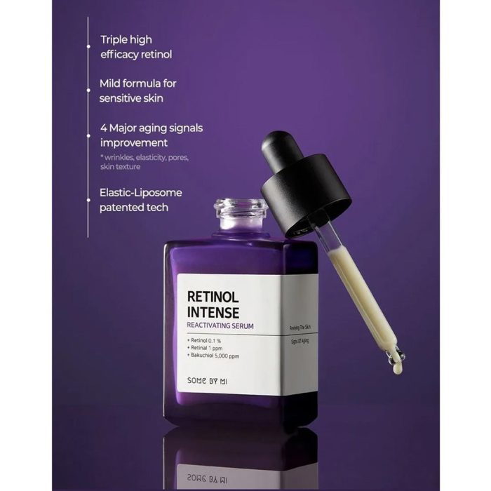 سرم رتینول سام بای می ضد پیری و جوانساز پوست SOME BY MI Retinol Intense Reactivating Serum 30ml