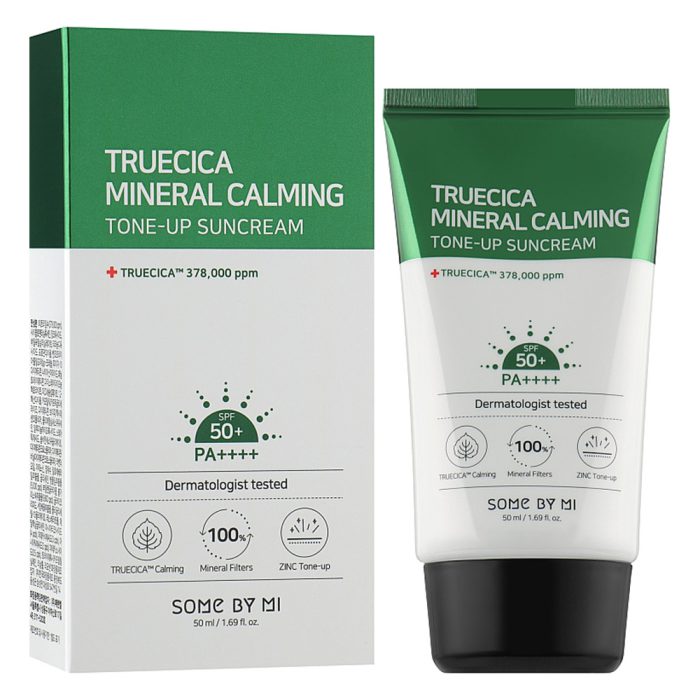 ضد آفتاب مینرال تروسیکا سام بای می Some By Mi Truecica Mineral Calming Tone-Up Suncream 50ml