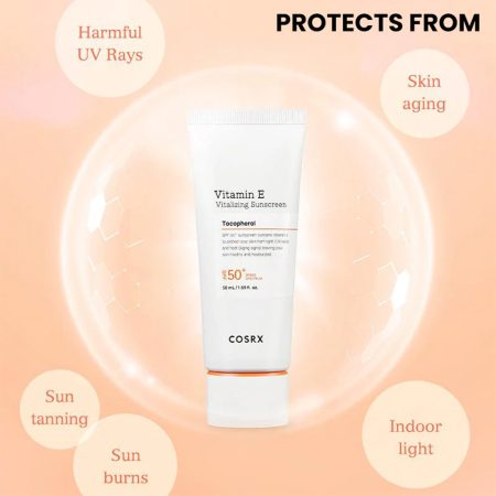 ضد آفتاب ویتامین E توکوفرول کوزارکس Cosrx Vitamin E Vitalizing Sunscreen SPF50+ 50ml