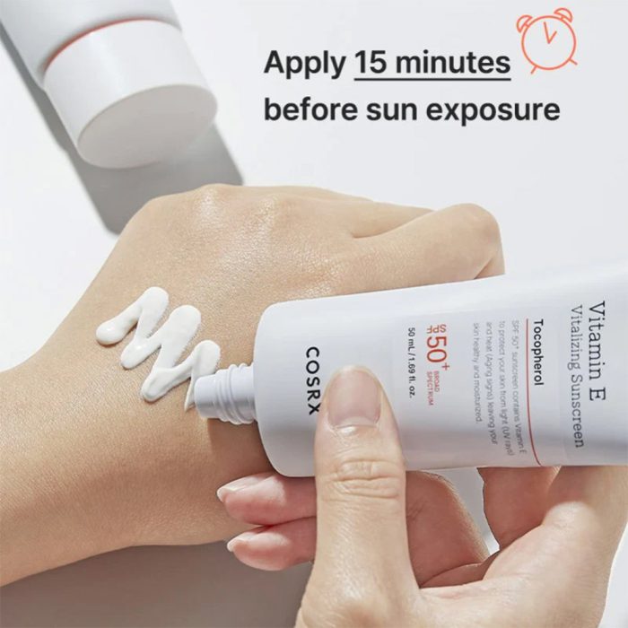 ضد آفتاب ویتامین E توکوفرول کوزارکس Cosrx Vitamin E Vitalizing Sunscreen SPF50+ 50ml