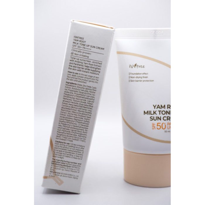 ضد آفتاب یام روت ایزنتری Isntree Yam Root Milk Tone Up Sun Cream 50ml