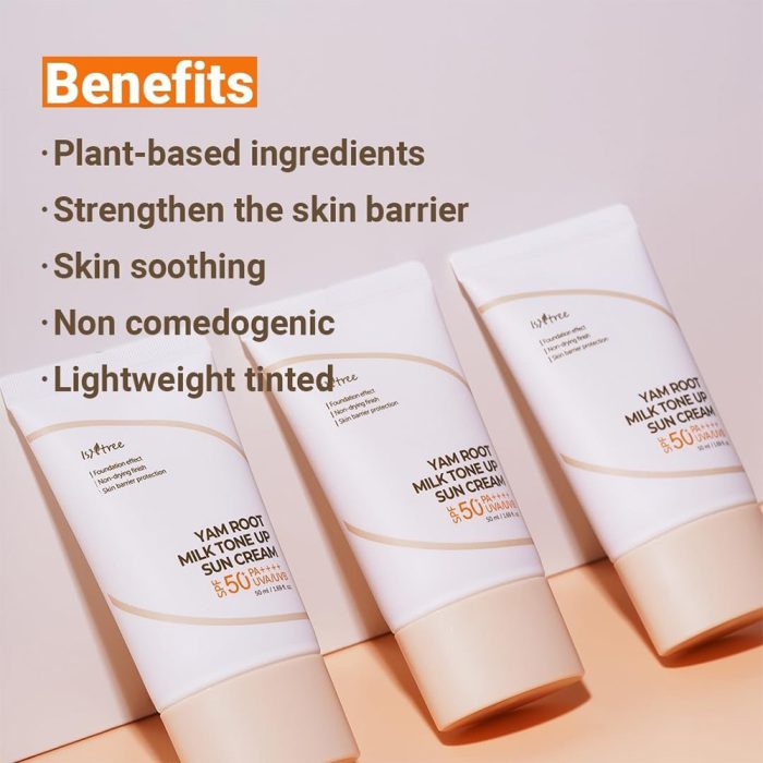 ضد آفتاب یام روت ایزنتری Isntree Yam Root Milk Tone Up Sun Cream 50ml