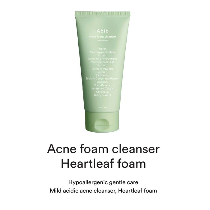 فوم شستشو ضد جوش ابیب Abib Acne Foam Cleanser Heartleaf Foam 150ml