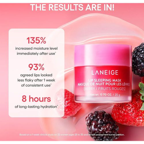 ماسک لب شب توت فرنگی لانیژ Laneige Lip Sleeping Mask EX Berry 20g