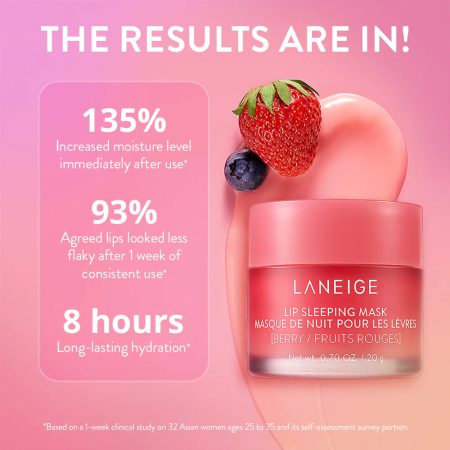 ماسک لب شب توت فرنگی لانیژ Laneige Lip Sleeping Mask EX Berry 20g