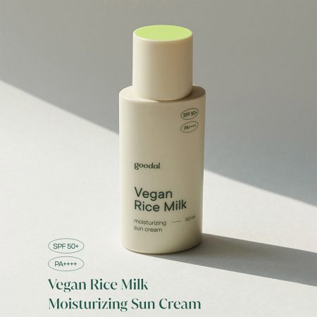 کرم ضد آفتاب مرطوب کننده شیر برنج گودال goodal vegan rice milk moisturizing sun cream spf50+ 50ml