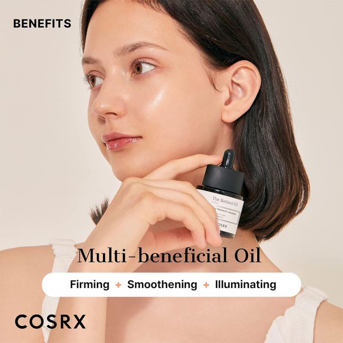 سرم روغنی رتینول 0.5 درصد کوزارکس ضد چین و چروک و آکنه COSRX The Retinol 0.5 Oil 20ml