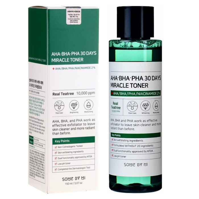 تونر ضد جوش و آبرسان 30 روزه میراکل سام بای می Some By Mi AHA BHA PHA 30 Days Miracle Toner 150ml