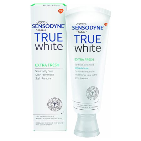 خمیر دندان سفید کننده ترو وایت سنسوداین Sensodyne True White Toothpaste Extra Fresh 75ml