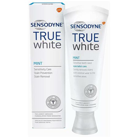 خمیر دندان سفید کننده ترو وایت نعناع سنسوداین Sensodyne True White Toothpaste MINT 75ml