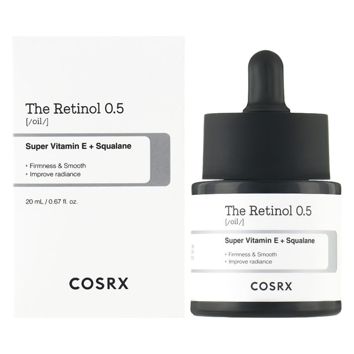 سرم روغنی رتینول 0.5 درصد کوزارکس ضد چین و چروک و آکنه COSRX The Retinol 0.5 Oil 20ml