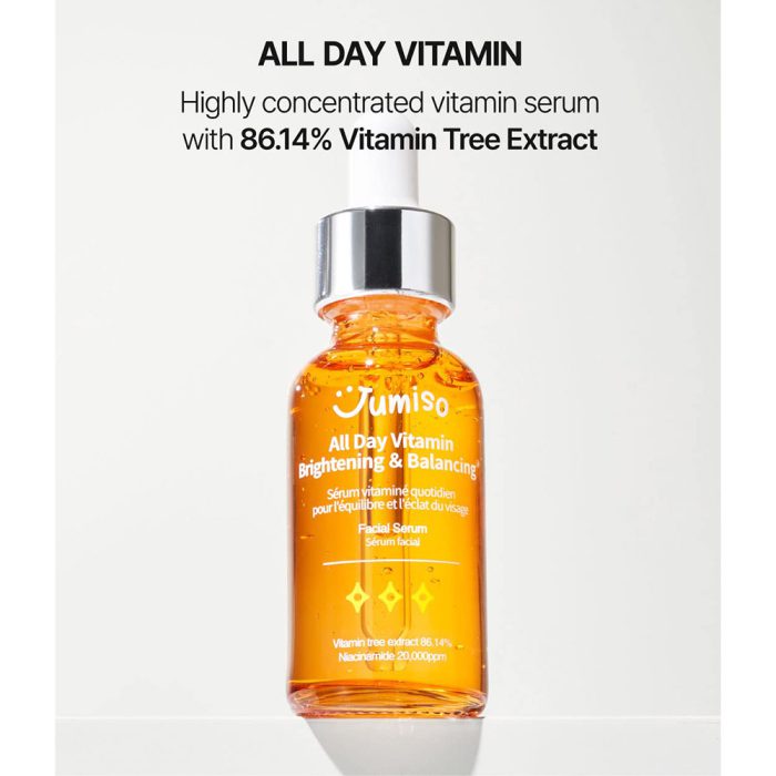 سرم ویتامینه و روشن کننده جومیسو Jumiso All Day Vitamin Brightening & Balancing Face Serum 30ml