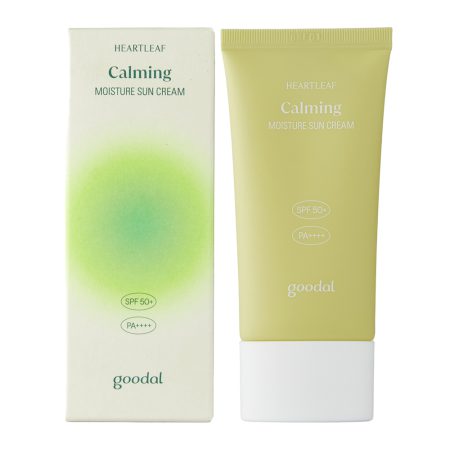 ضد آفتاب تسکین دهنده و آرام بخش گودال حاوی هوتوینیا کورداتا goodal Heartleaf Calming Moisture Sun Cream 50ml