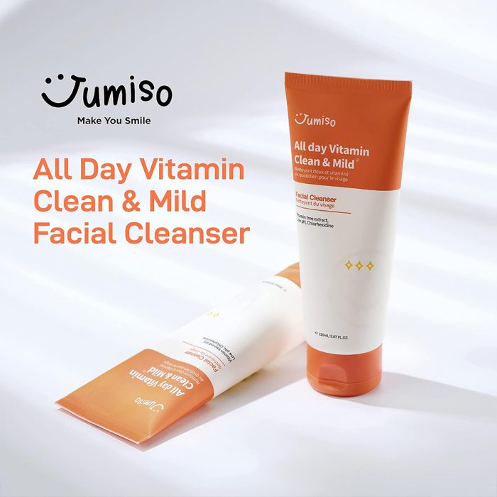 فوم شستشوی ویتامینه روشن کننده و بازسازی کننده جومیسو Jumiso All Day Vitamin Clean & Mild Facial Cleanser 150ml