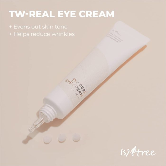 کرم دور چشم روشن کننده و ضد چین و چروک بیفیدا ایزنتری Isntree TW-Real Eye Cream 20ml