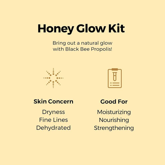 کیت مینی 3 مرحله ای پروپولیس کوزارکس آبرسان، ترمیم کننده و ضد جوش Cosrx Honey Glow Trial Kit 3 step