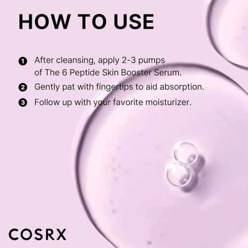 بوستر سرم تقویت کننده پپتید کوزارکس Cosrx the 6 peptide skin booster serum