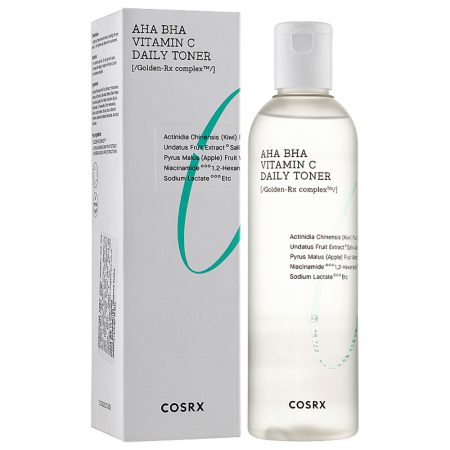 تونر روزانه روشن کننده AHA-BHA ویتامین سی کوزارکس COSRX AHA-BHA Vitamin C Daily Toner 150ml