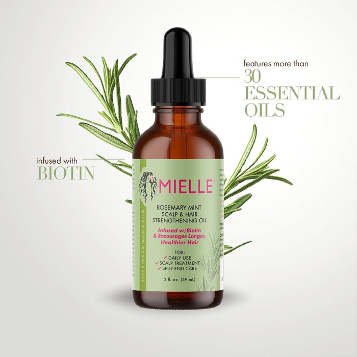 روغن ضد ریزش مو رزماری و نعناع میله Mielle Organics Rosemary Mint Scalp & Hair