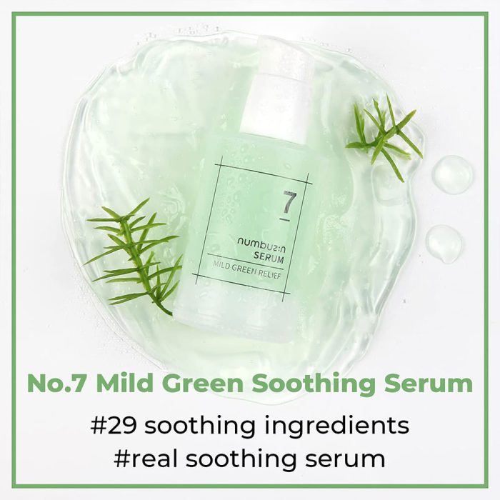 سرم تسکین دهنده شماره 7 نامبوزین Numbuzin No.7 Mild Green Soothing Serum