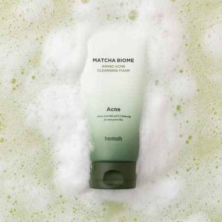 فوم شستشوی ضد آکنه ماچا پروبیوتیک هیمیش Heimish Matcha Biome Amino Acne Cleansing Foam