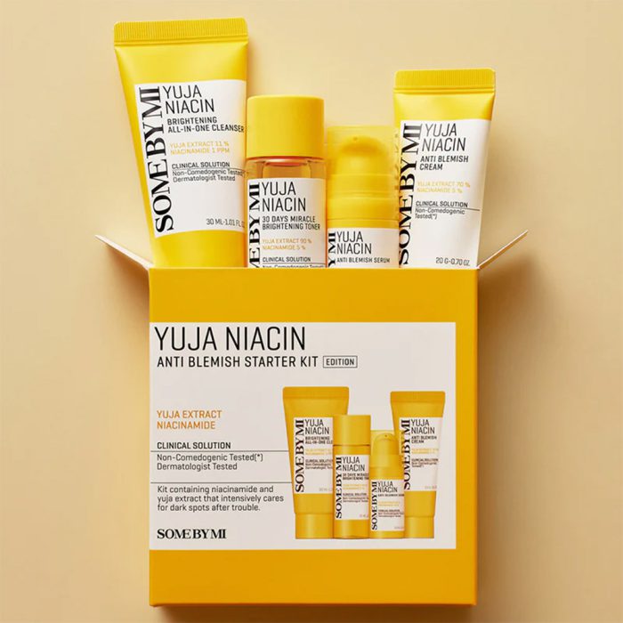 کیت ضد لک و روشن کننده یوجا نیاسین سام بای می SOME BY MI Yuja Niacin Anti Blemish Starter Kit