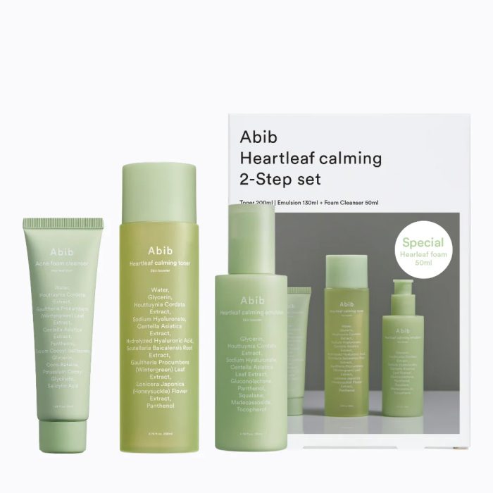 ست تسکین دهنده دو مرحله ای ابیب Abib Heartleaf Calming 2-step Set