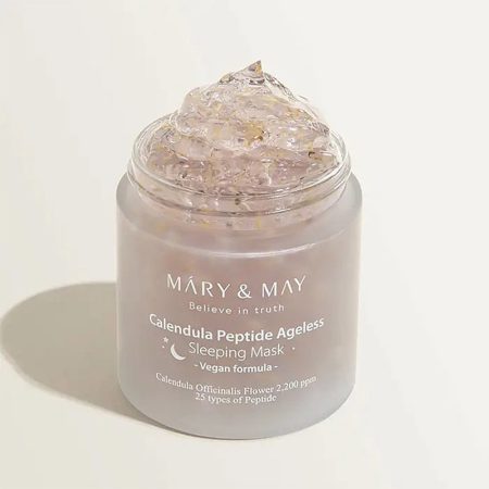 ماسک خواب جوانساز و تسکین دهنده پپتید و عصاره کالاندولا مری اند می Mary & May Calendula Peptide Ageless Sleeping Mask