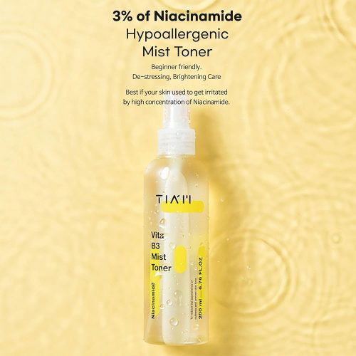 میست تونر ضد لک و روشن کننده نیاسینامید تیام TIA'M Vita B3 Mist Toner 200ml