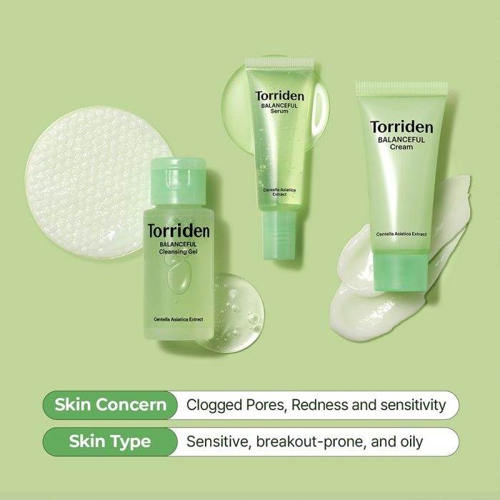 کیت تسکین دهنده سیکا توریدن TORRIDEN BALANCEFUL Skin Care Trial Kit