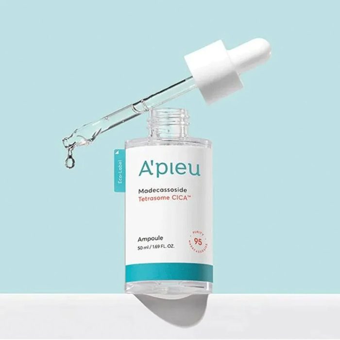 آمپول تسکین دهنده مدکاسوساید اپیو A'PIEU Madecassoside Tetrasome Cica Ampoule