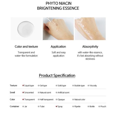 اسنس روشن کننده و ضد چین و چروک فیتو نیاسین نسفیک NACIFIC Phyto Niacin Brightening Essence 50ml