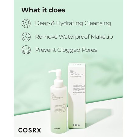 روغن پاک کننده سیکا کوزارکس COSRX Pure Fit Cica Clear Cleansing Oil 200ml