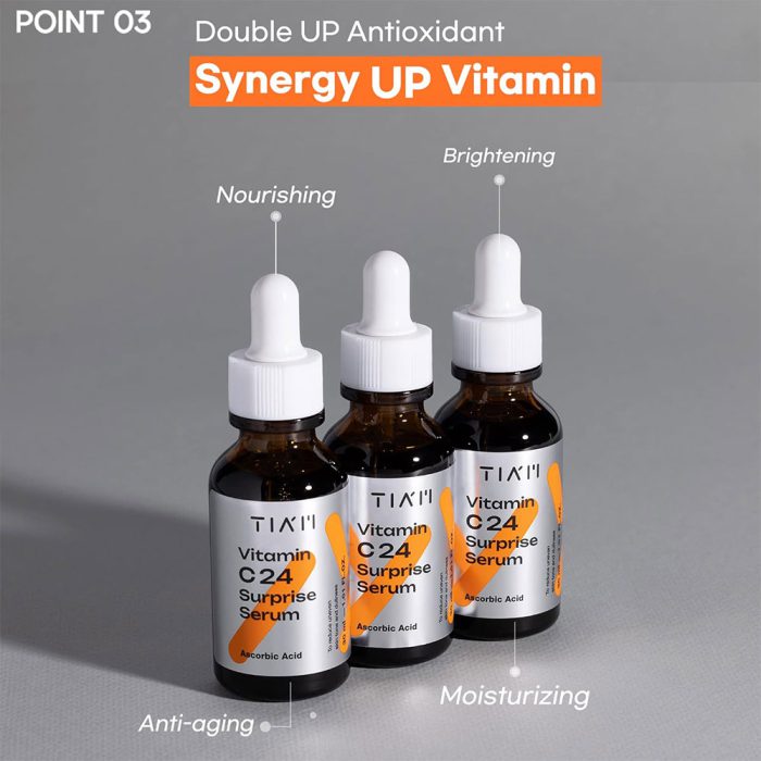 سرم روشن کننده ویتامین سی 24 درصد سورپرایز تیام TIAM Vitamin C24 Surprise Serum