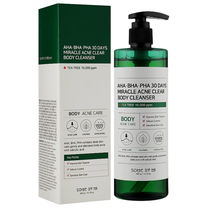 شوینده بدن ضد جوش و آبرسان 30 روزه میراکل سام بای می SOME BY MI AHA BHA PHA 30 days Miracle Acne Body Cleanser