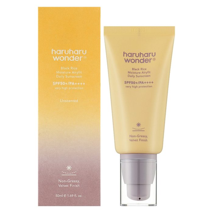 ضد آفتاب رطوبت رسان ایرفیت هاروهارو Haruharu Wonder Black Rice Moisture Airyfit Sunscreen