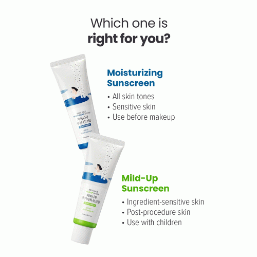ضد آفتاب فیزیکی مرطوب کننده و تسکین دهنده راندلب ROUND LAB Birch Juice Moisturizing Mild-Up Sunscreen 50ml