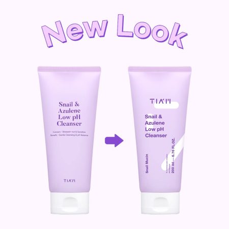 ژل شوینده ملایم حلزون و آزولن تیام TIAM Snail & Azulene Low pH Cleanser