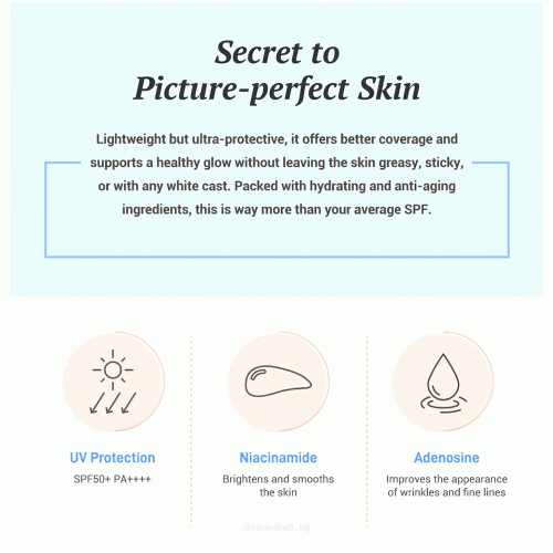 کرم ضد آفتاب تون آپ تسکین دهنده و مرطوب کننده شیره توس راندلب Round Lab Birch Juice Moisturizing Tone-up Sunscreen