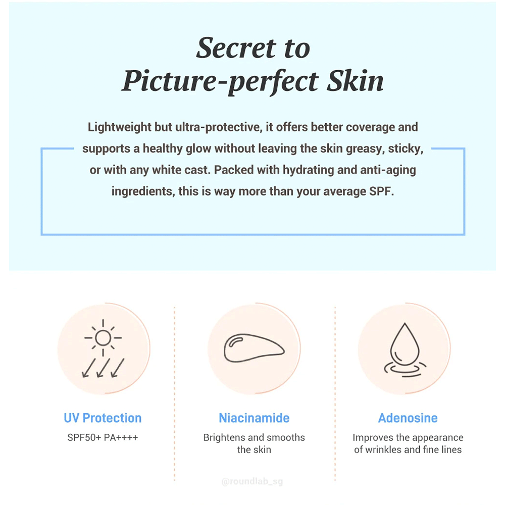 کرم ضد آفتاب تون آپ تسکین دهنده و مرطوب کننده شیره توس راندلب Round Lab Birch Juice Moisturizing Tone-up Sunscreen