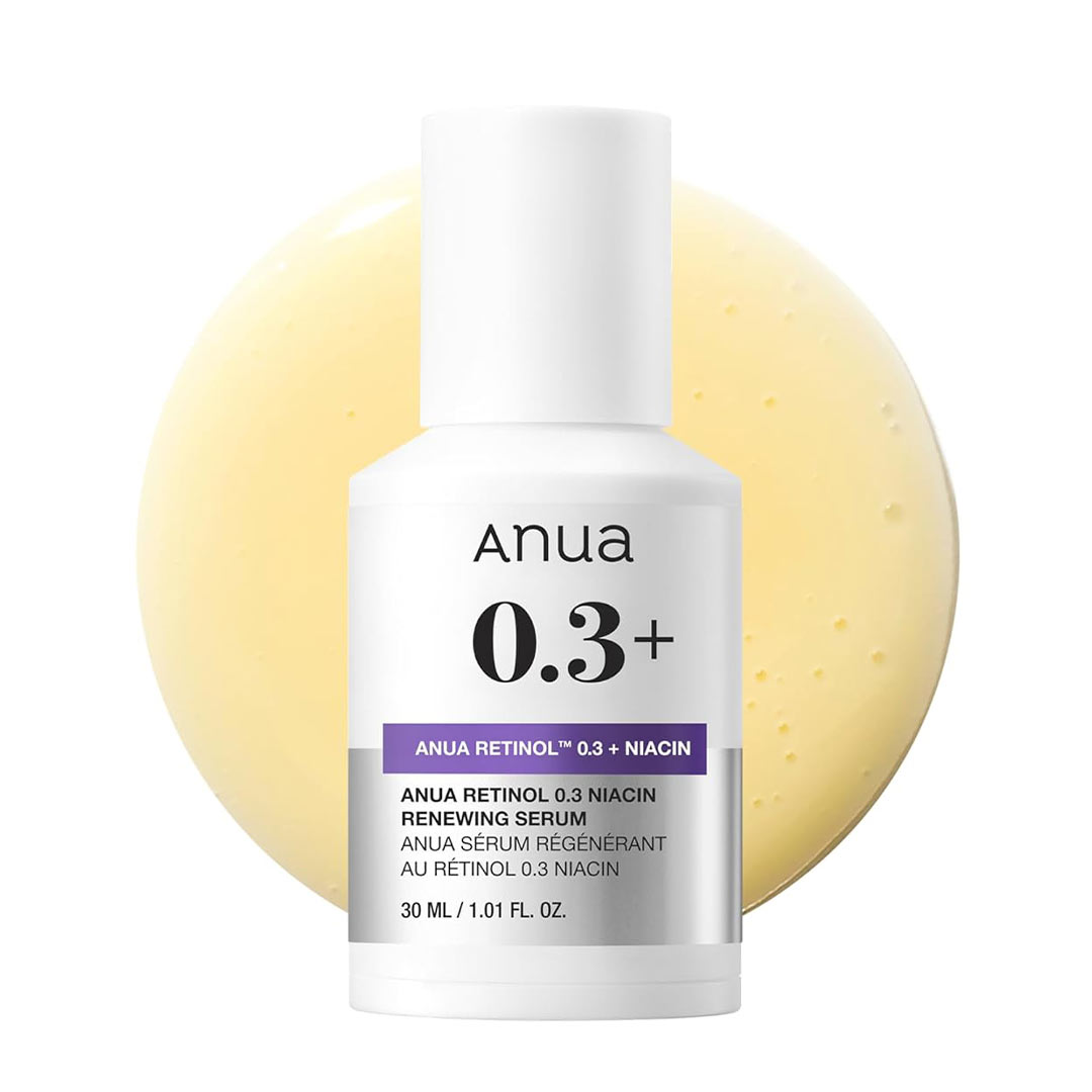 سرم ضد چروک و روشن کننده نانو رتینول 0.3 درصد و نیاسین آنوا Anua Nano Retinol 0.3 % + Niacin Renewing Serum - فروشگاه ساحانس