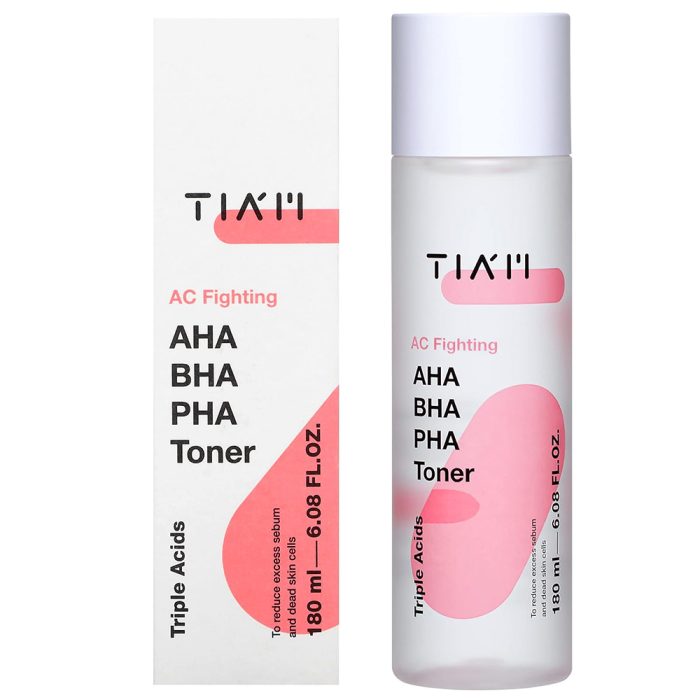 تونر ضد جوش و لایه بردار تیام TIAM AC Fighting AHA BHA PHA Toner 180ml