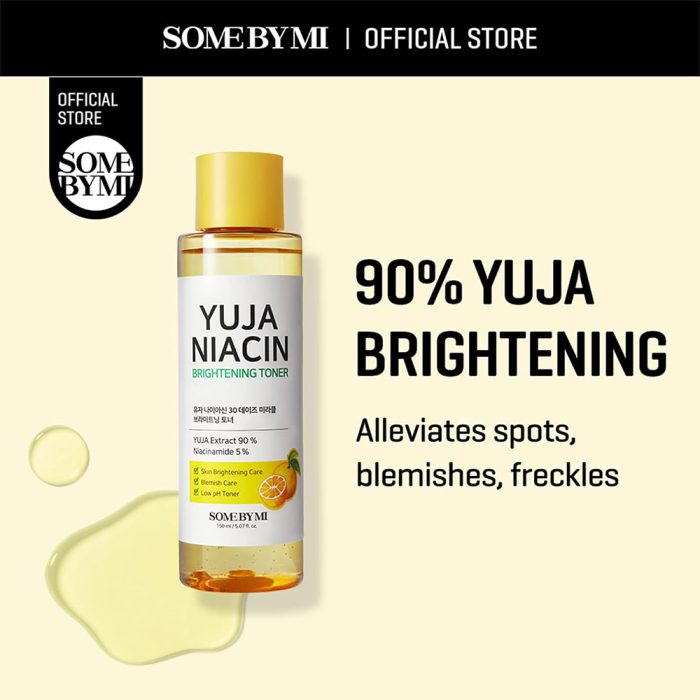 تونر ضد لک و روشن کننده 30 روزه یوجا نیاسین سام بای می Some By Mi Yuja Niacin Miracle Brightening Toner