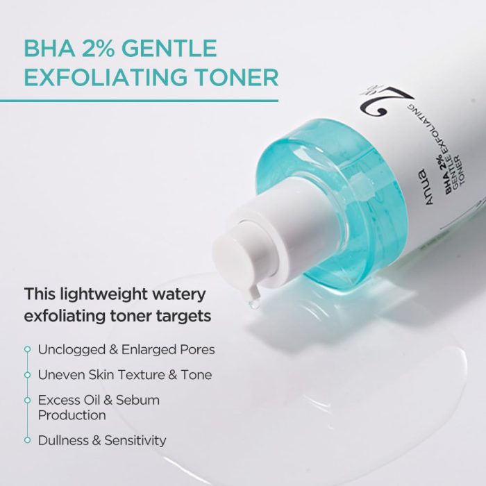 تونر لایه بردار و کنترل منافذ آنوا Anua BHA 2% Gentle Exfoliating Toner