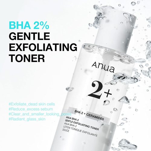 تونر لایه بردار و کنترل منافذ آنوا Anua BHA 2% Gentle Exfoliating Toner